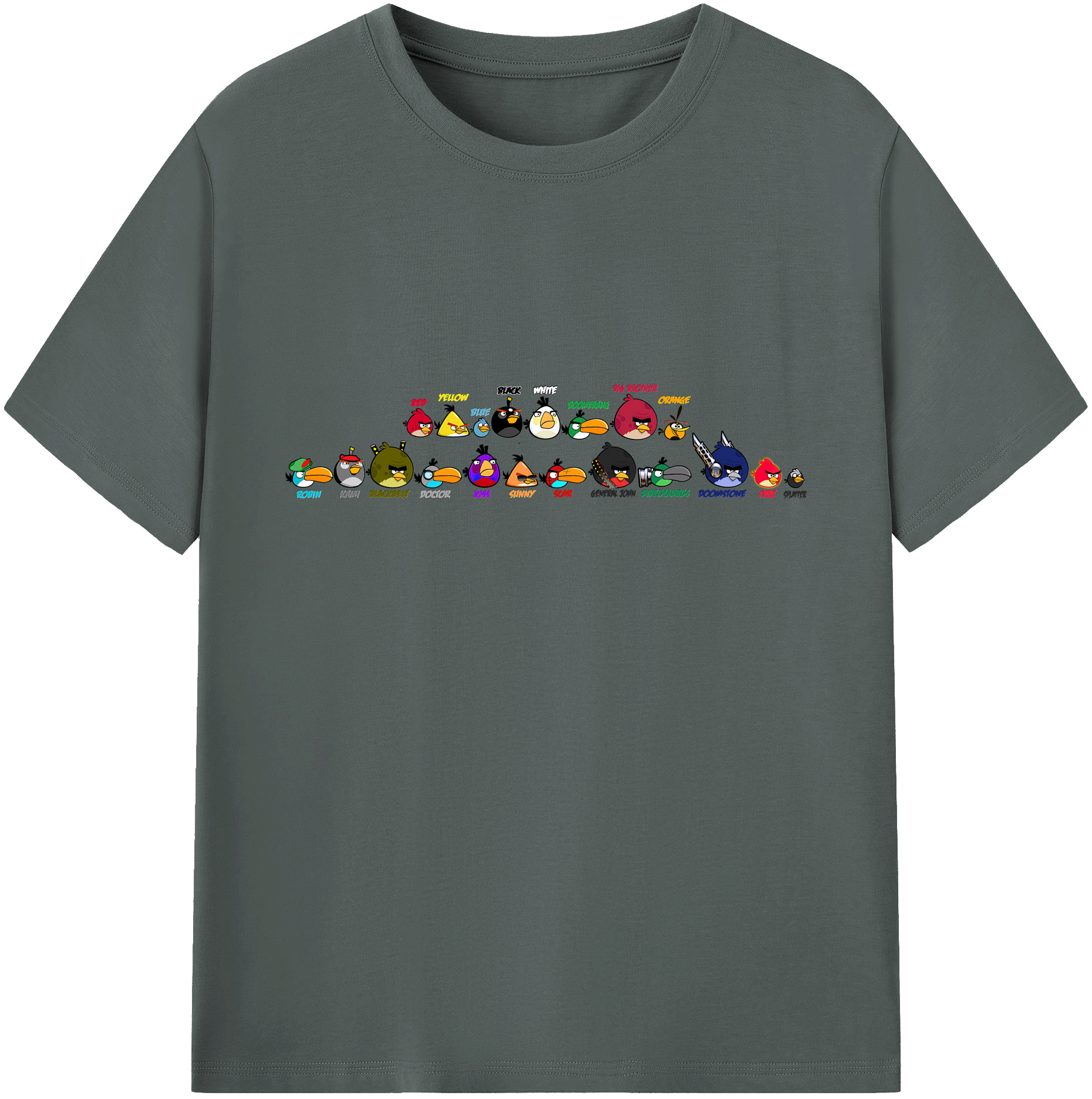 （画像用） Angry Birds アングリーバード 綿100％ メンズ半袖Tシャツ｜肌触りやわらか＆通気性